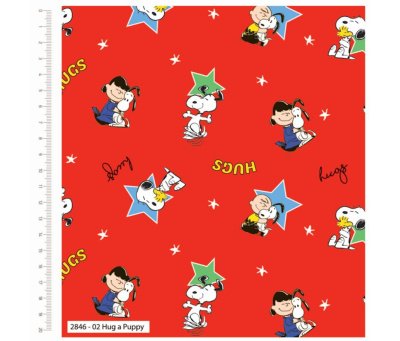 100-cotton-fabric-peanuts-gang-hug-a-puppy-dog